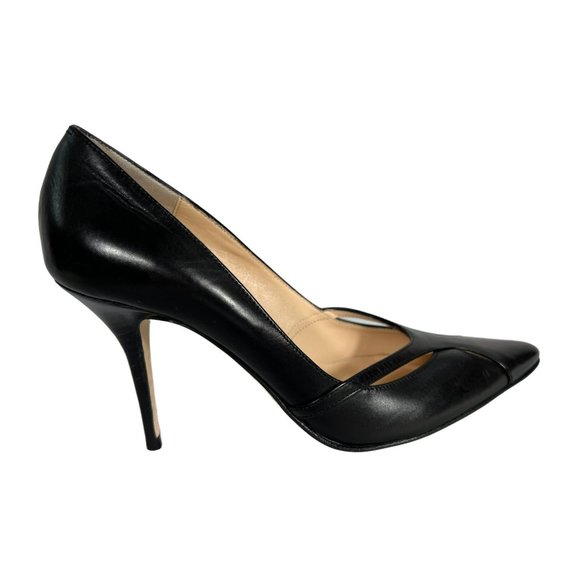 Cole Haan NWT Patrice Heels 6 Black Cutout Pumps Leather Dustbag Box New NIB - Picture 1 of 9